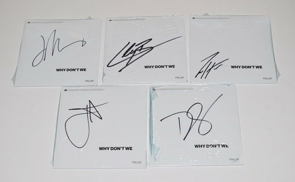 Why Don't We Signed Autographed Fallin CD Single Set Full Band x5 Sealed COA