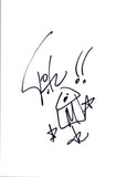 Brent Fitz Signed Autographed Hand Drawn Drum Sketch Slash Theory of a Deadman B