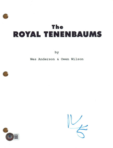 Ben Stiller Signed Autograph The Royal Tenenbaums Full Movie Script Beckett COA