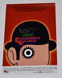 Malcolm McDowell Signed A Clockwork Orange 11x17 Movie Poster Photo Beckett COA