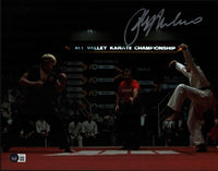 Ralph Macchio Signed Autograph 11x14 Photo The Karate Kid Crane Kick Beckett COA