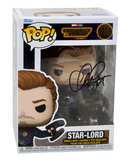 Chris Pratt Signed Funko Pop Star-Lord Guardians of The Galaxy 3 #1201 BAS COA