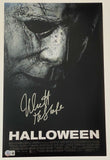 Nick Castle Signed Halloween 2018 11x17 Movie Poster Michael Myers Beckett COA