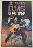 James Burton Signed 11x17 Poster Photo Elvis Presley Guitarist Beckett BAS COA