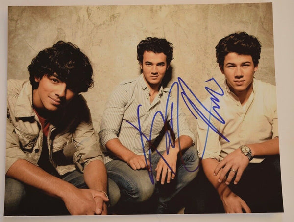 Kevin Jonas & Nick Jonas Signed Autograph 11x14 Photo The Jonas Brothers COA VD