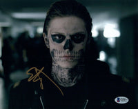 Evan Peters Signed Autograph 8x10 Photo AMERICAN HORROR STORY BAS Beckett COA