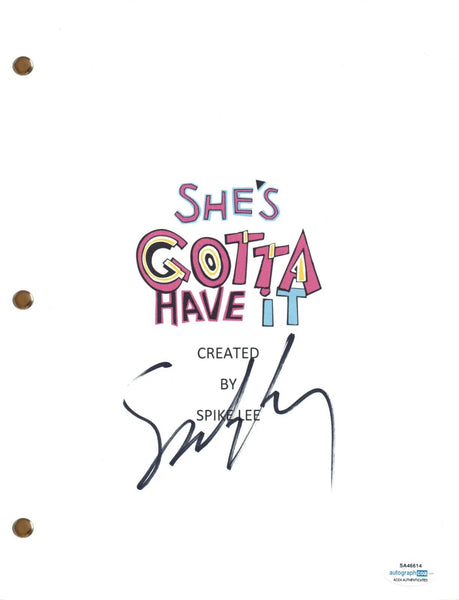 Spike Lee Signed Autograph She's Gotta Have It Movie Script Screenplay ACOA COA