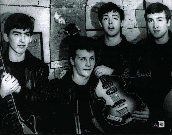 Pete Best The Beatles Signed Autographed 11x14 Photo Drummer Beckett COA