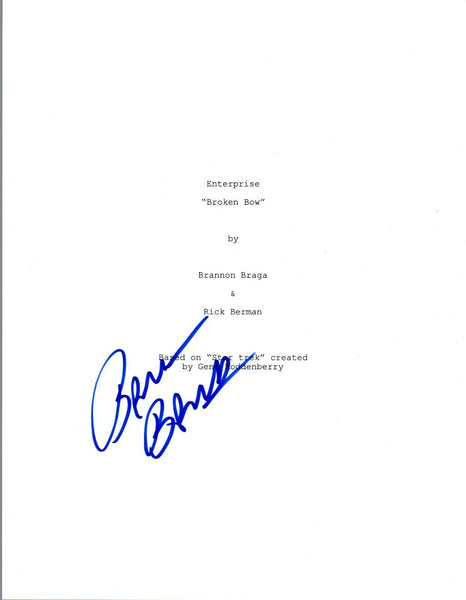 Brannon Braga Signed Autographed ENTERPRISE Pilot Episode Script COA VD