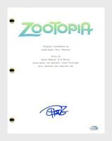 Tommy Chong Signed Autographed ZOOTOPIA Movie Script ACOA COA