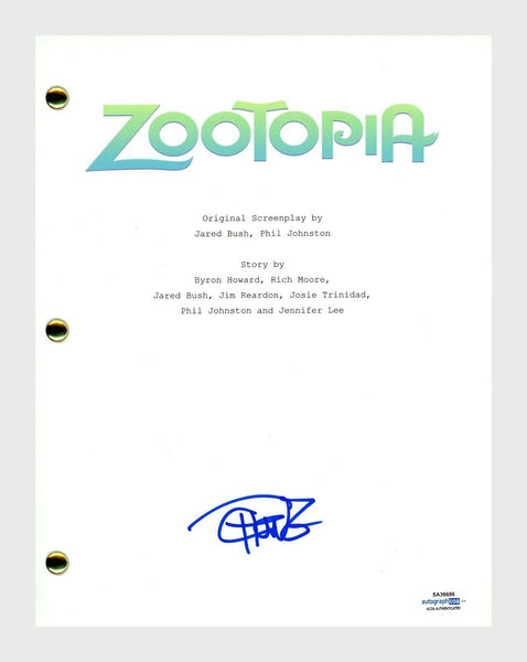 Tommy Chong Signed Autographed ZOOTOPIA Movie Script ACOA COA