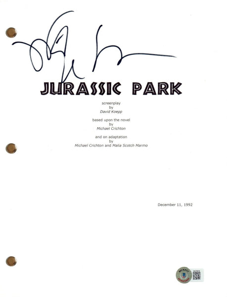 Jeff Goldblum Signed Autograph Jurassic Park Movie Script Screenplay Beckett COA