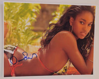 Damaris Lewis Signed Autographed 11x14 Photo Sexy SI Swimsuit Model COA VD