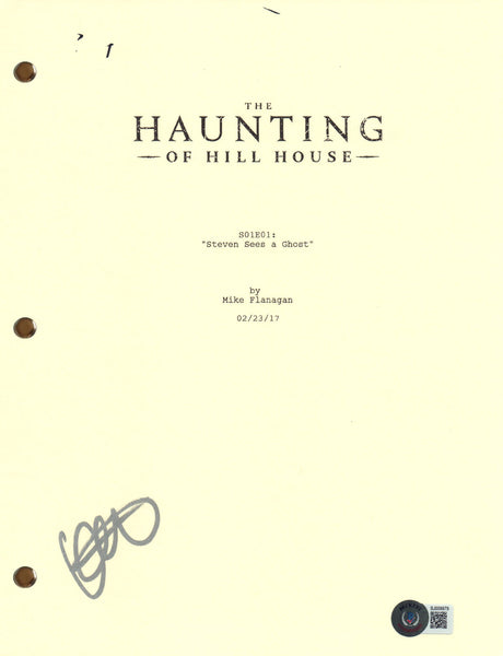 Kate Siegel Signed The Haunting of Hill House Pilot Script Screenplay BAS COA