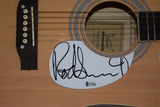 Rod Stewart Signed Autographed Acoustic Guitar Beckett BAS COA