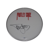 Tommy Lee Signed Autographed 12" Drumhead MOTLEY CRUE Beckett BAS COA