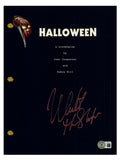 Nick Castle Signed Autographed Halloween Movie Script Michael Myers Beckett COA