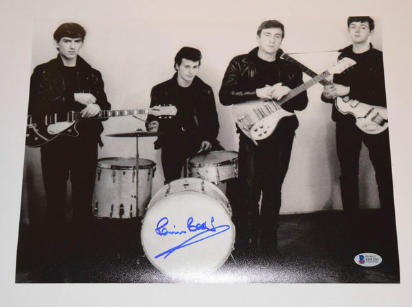 Pete Best Signed Autographed 11x14 Photo THE BEATLES Drummer BAS Beckett COA