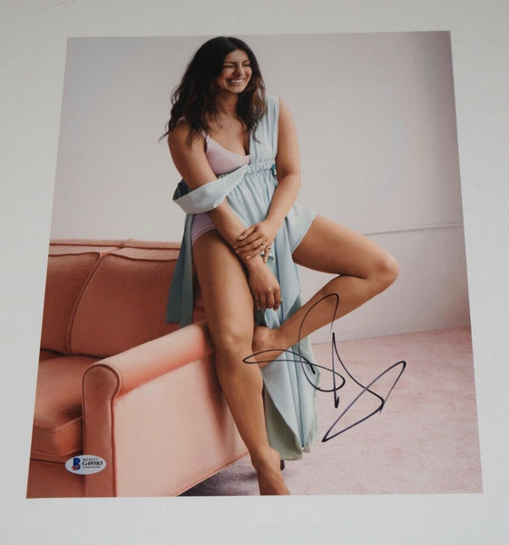 Priyanka Chopra Signed Autograph 11x14 Photo QUANTICO BAYWATCH Beckett BAS COA