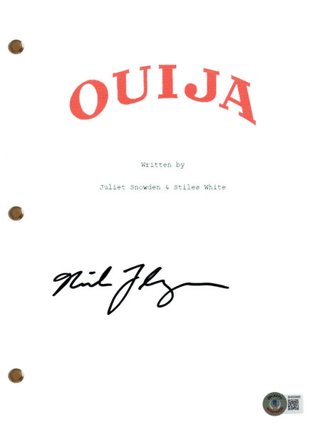 Mike Flanagan Signed Autograph Ouija Movie Script Screenplay Horror Beckett COA