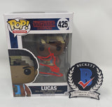 Caleb McLaughlin Signed Autographed Funko Pop Lucas Stranger Things Beckett COA