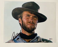 Clint Eastwood Signed The Good, the Bad and the Ugly 11x14 Photo Beckett COA LOA