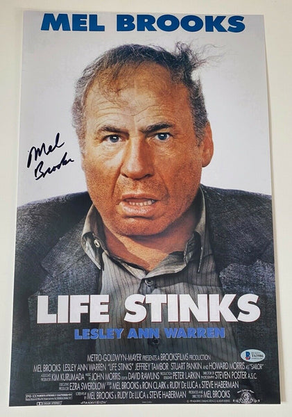 Mel Brooks Signed Autographed LIFE STINKS 11x17 Movie Poster Photo Beckett COA