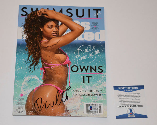 Danielle Herrington Signed 2018 Sports Illustrated Swimsuit Magazine BAS COA