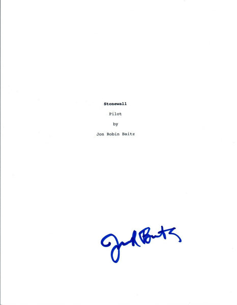 Jon Robin Baitz Signed Autographed STONEWALL Script Cover COA VD