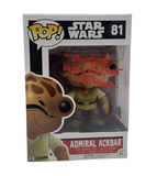 Tim Rose Signed Admiral Ackbar Funko Pop Star Wars It's A Trap Beckett COA