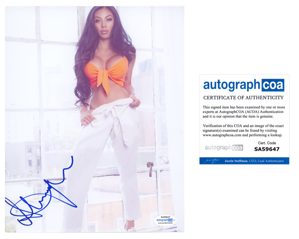 Stacey Shalene Signed Autographed 8x10 Photo Sexy Model ACOA COA