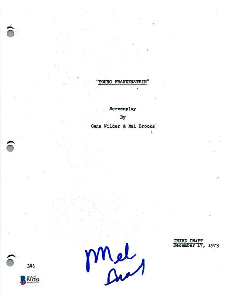 Mel Brooks Signed Autographed YOUNG FRANKENSTEIN Full Movie Script BAS COA