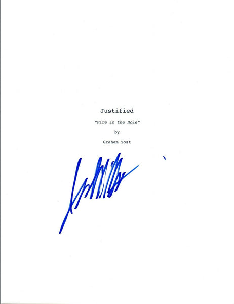 Jacob Pitts Signed Autographed JUSTIFIED  Pilot Episode Script COA VD