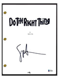 Spike Lee Signed Autograph DO THE RIGHT THING Movie Script Beckett BAS COA