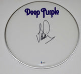Ian Paige Signed Autographed 12" Drumhead DEEP PURPLE Beckett BAS COA
