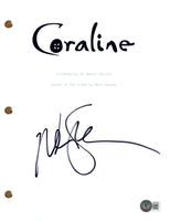 Neil Gaiman Signed Autograph Coraline Full Movie Script Screenplay Beckett COA