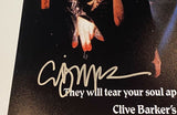Clive Barker Signed Hellbound Hellraiser II 11x17 Movie Poster Photo Beckett COA