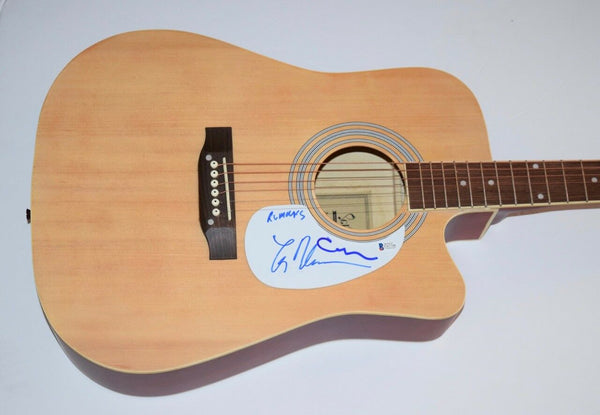 Lindsey Buckingham Christine McVie Signed Acoustic Guitar Fleetwood Mac BAS COA