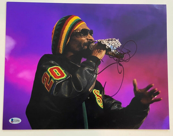 Snoop Dogg Signed Autographed 11x14 Photo Hip Hop Beckett BAS COA