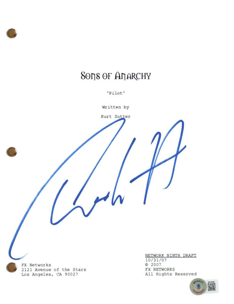 Charlie Hunnam Signed Sons of Anarchy Pilot Script Screenplay Autograph JAX BAS