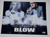 George Jung Signed 11x14 Photo Blow Boston Smuggler Johnny Depp Beckett COA