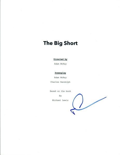 Michael Lewis Signed Autographed THE BIG SHORT Full Movie Script COA VD