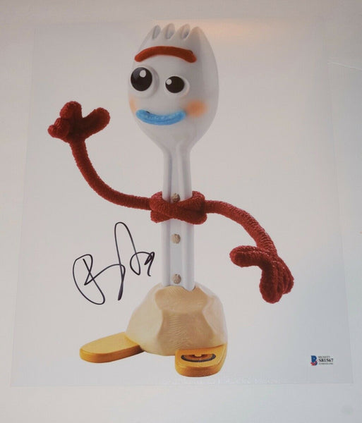 Tony Hale Signed Autographed 11x14 Photo Forky Toy Story 4 BAS Beckett COA