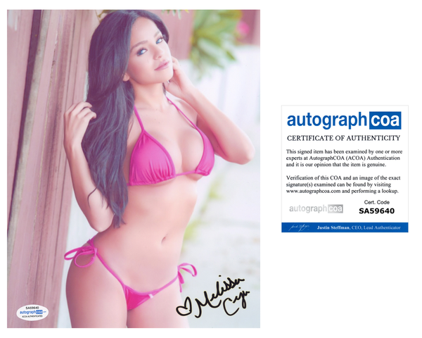 Melissa Ceja Signed Autographed 8x10 Photo Sexy Model ACOA COA