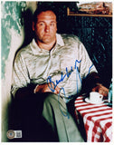 James Gandolfini Signed Autographed 8x10 Photo The Sopranos Tony Beckett COA LOA