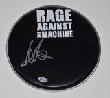 Brad Wilk Signed Autograph 10" Drumhead RAGE AGAINST THE MACHINE Beckett BAS COA
