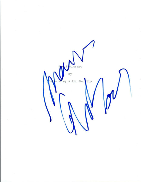 Marion Cottilard Signed Autographed THE IMMIGRANT Movie Script COA VD