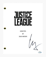 Ezra Miller Signed Autographed Justice League Movie Script The Flash ACOA COA