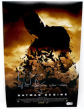 Christian Bale Signed Autograph Batman Begins 12x18 Poster Photo Beckett COA