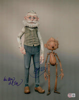 Guillermo Del Toro & Gregory Mann Signed 11x14 Photo Pinocchio Autograph BAS COA